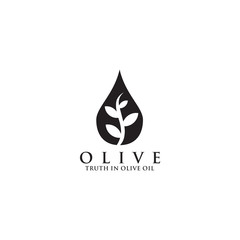 Olive oil logo design vector template