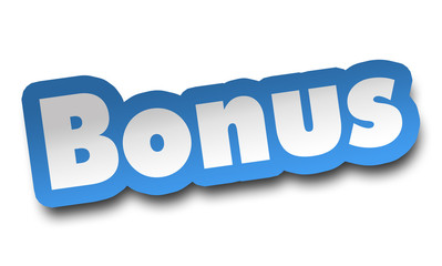 bonus concept 3d illustration isolated