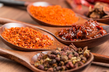 Pepper, pepper, aniseed and other spices
