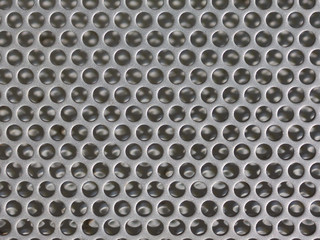 Metal gray plate with holes - seamless background