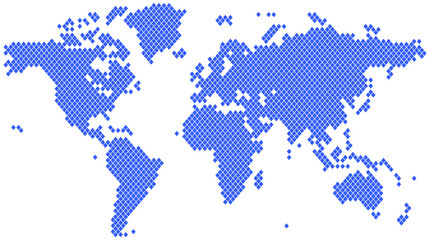 Fototapeta premium Word map dots