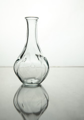 Obraz na płótnie Canvas Empty decorative glass vase