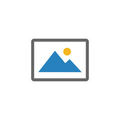 picture icon. picture symbol vector. for web and moblie 