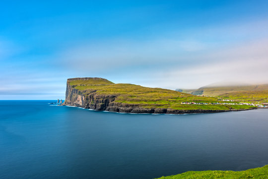 Amazing long exposure view of Eidi and Cliffs