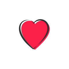 heart icons, love symbols vector
