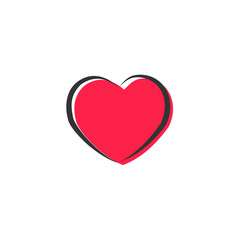 heart icons, love symbols vector