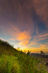 Tropical Sunset at Sabah, North Borneo, Malaysia