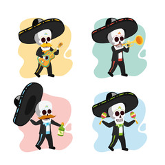 musician skeletons celebration viva mexico