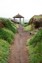 a shelter in the nature