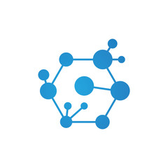 Molecular structure chemical atoms vector
