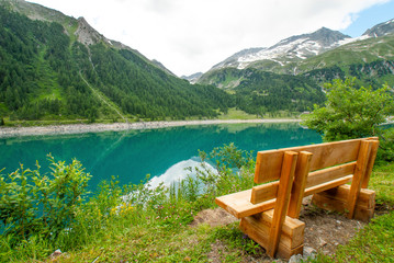 Anterselva Lake, Ahrntal, Valle Aurina, Trentino Alto Adige, Bolzano, Trentino Alto Adige, South...