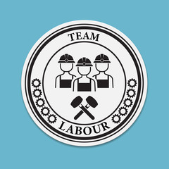 labour team icon vector illustration.