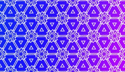 Vector Geometric Pattern with gradient backgroun. Triangles Curved Line. For Wallpaper, Presentation Background, Interior Design, Fashion Print