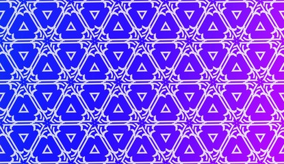 Vector Geometric Pattern with gradient backgroun. Triangles Curved Line. For Wallpaper, Presentation Background, Interior Design, Fashion Print
