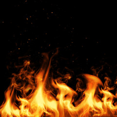 Fototapeta na wymiar Fire and spark element. 3d illustration.