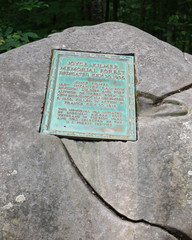 Plaque.  Joyce Kilmer Memorial Forest, North Carolina