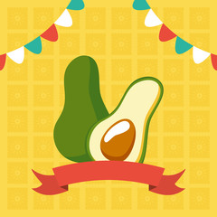 avocado ribbon celebration viva mexico