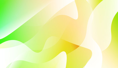 Template Abstract Background With Curves Lines. For Cover Page, Landing Page, Banner. Vector Illustration with Color Gradient.