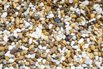 Pebble rock garden texture pattern background,for decorate garden or plant