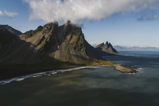 Aerial views of Iceland.