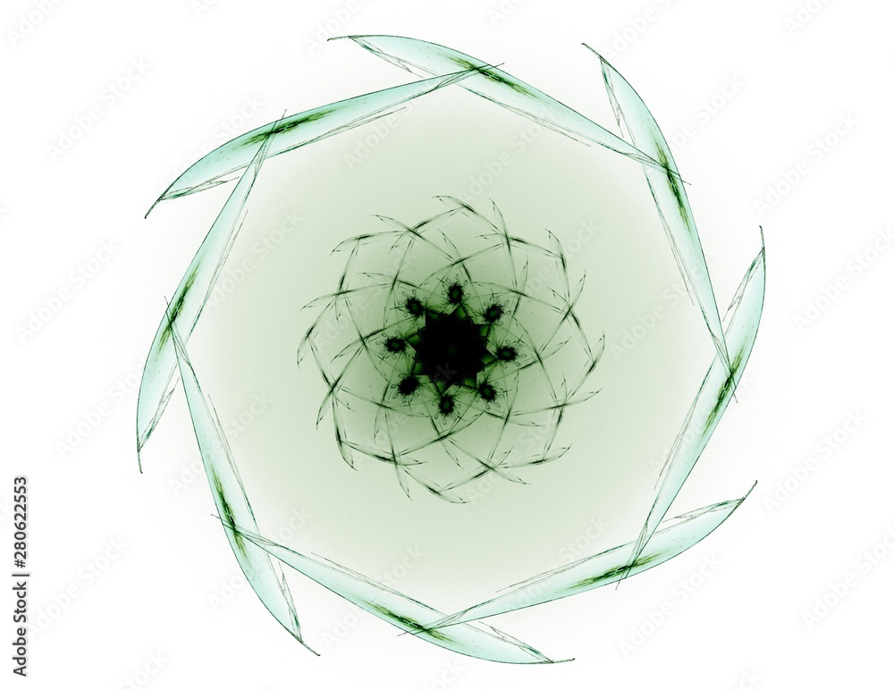 Poster abstract fractal background - computer-generated image. digital art. converging toward the center of