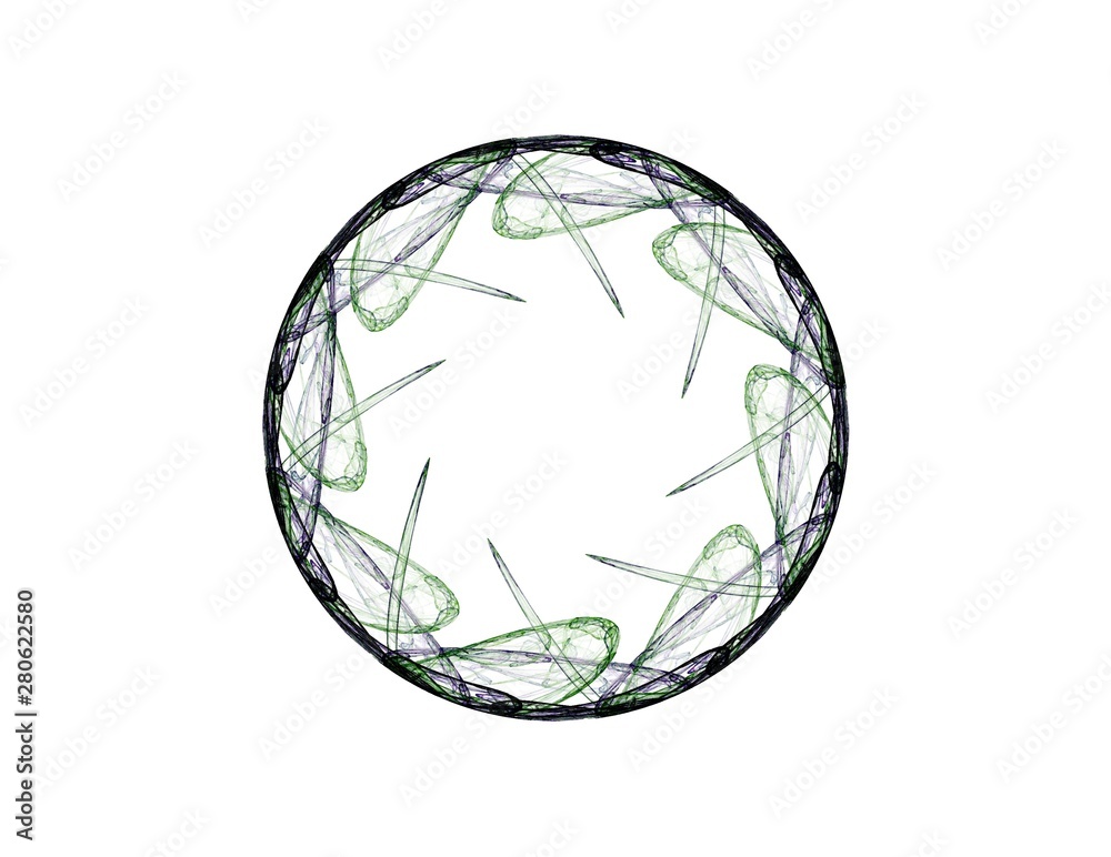 Poster abstract fractal background - computer-generated image. digital art. converging toward the center of