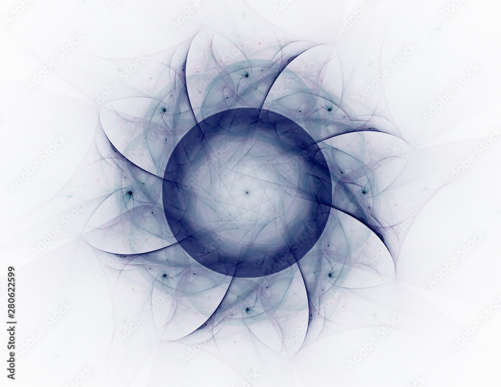 Poster abstract fractal background - computer-generated image. digital art. converging toward the center of