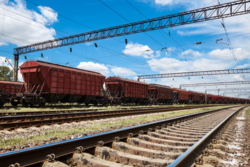 Industrial railway - wagons, rails and infrastructure, electric power supply, Cargo transportation...