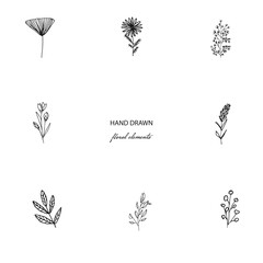 Simple Boho Flower Logo element. Logo for boutique, floral shop, artist, eco product, organic shop. © CreateKarolina