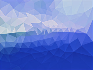 Low poly blue background template