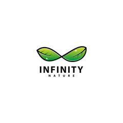 Infinity leaf and Nature Logo design inspiration