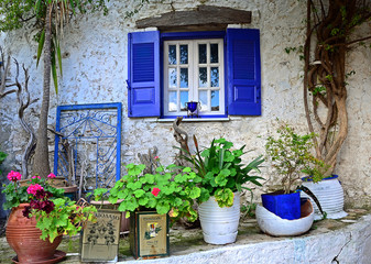 Fototapeta na wymiar Dorf auf Korfu