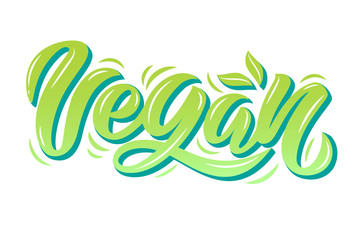 Fototapeta premium Vegan calligraphy