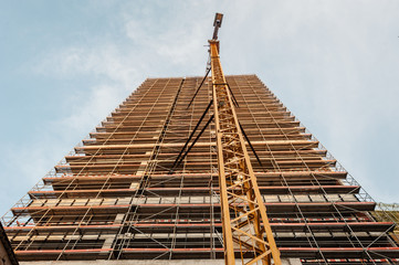 Low angle view of construction site