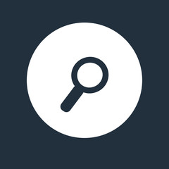Magnifier icon. Search magnifying glass sign.
