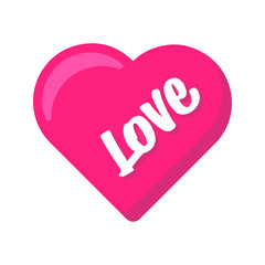 Heart love sticker icon