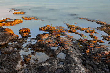 rocks of the Mediterranean sea