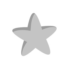 Cute star vector icon. Flat design cartoon style.