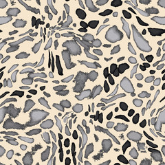 Vector abstract camouflage seamless pattern repeat background