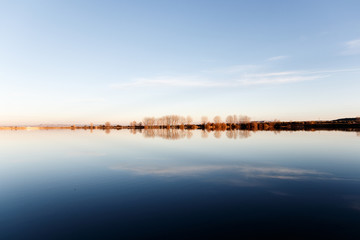 laguna de lor at sunset