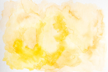 Yello abstract watercolor background.