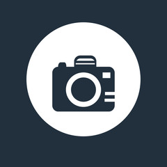 Photo camera vector icon