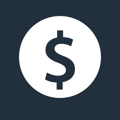  dollar coin icon. 