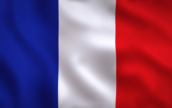 France Flag Image Full Frame