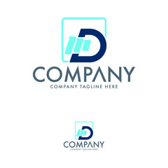 Creative Letter DM Logo Template