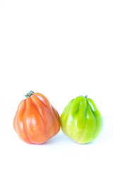Red Beef Tomato isolated on white background with shadow