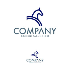 Minimal Horse Logo Template