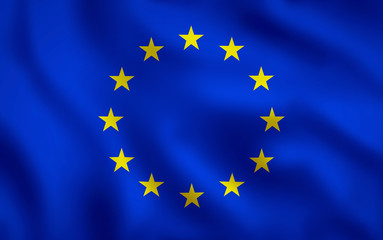 EU Flag Image Full Frame