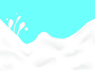 EPS 10 vector. Realistic milk or yogurt background made with gradient mesh.