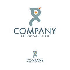 Creative letter G logo. Chick and Bird Logo. G Bird Logo